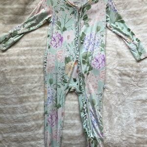 Floral Kids One Piece Pajama